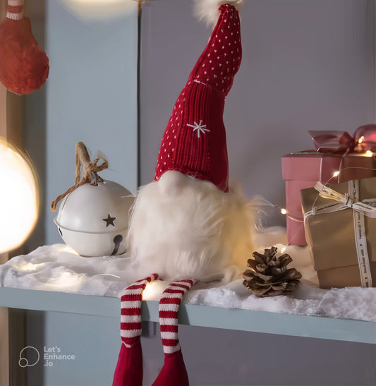 Nordic Red Snowflake Light Up Gonk